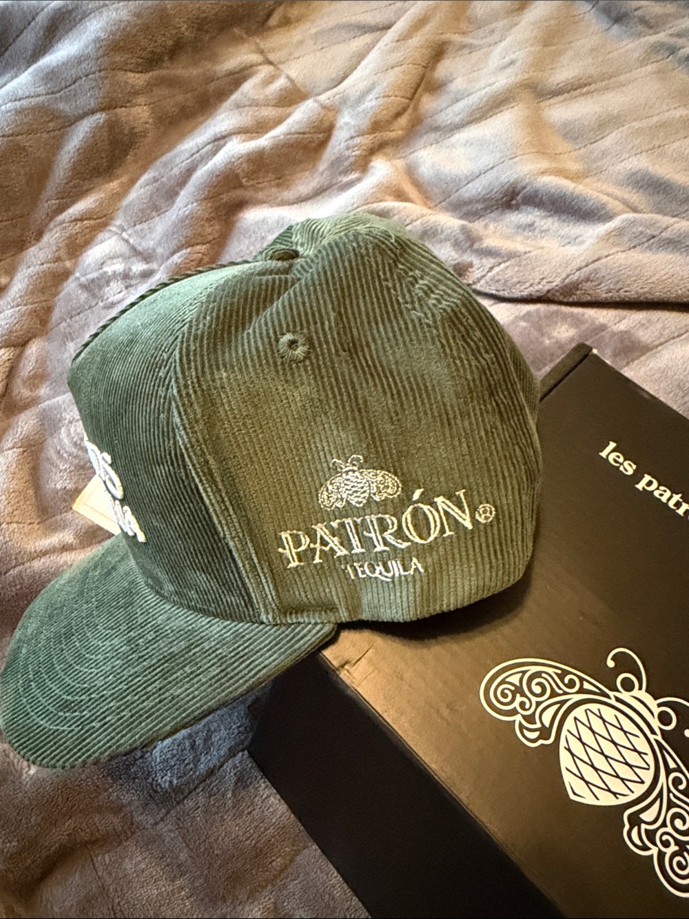 Patrón x Les Patrons Green Corduroy Cap - Picture 5 of 6